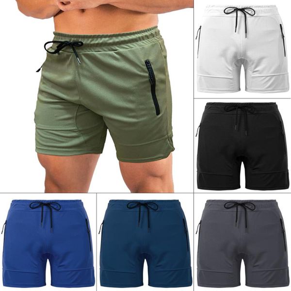 

men fitness shorts quick drying gym beach shorts summer lounging jogging workout running short pants with pockets, White;black