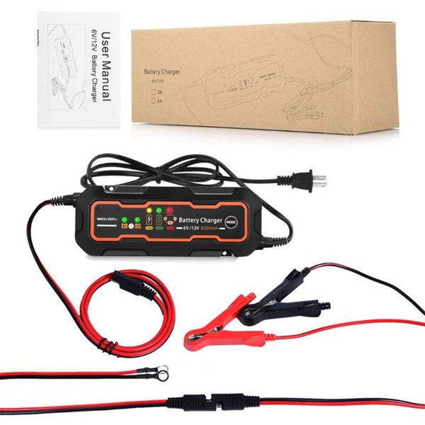 

car intelligent repair lead-acid 110v/220v battery charger automatic maintainer charging multipurpose for automobile