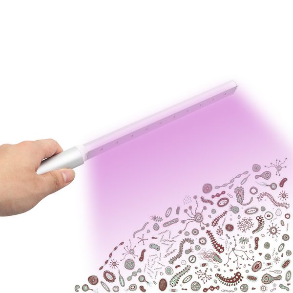 

10leds uv disinfection lamp portable handheld germicidal lamp household mite removal lamp usb rechargeable 1 pack