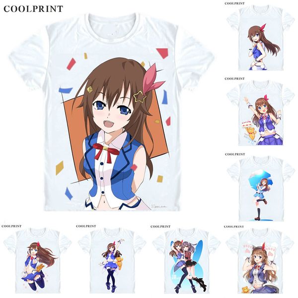 

sorach tokino sora t shirt virtual youtuber vtuber artificial intelligence ai custom casual cosplay t-shirt print short sleeve tshirt, White;black