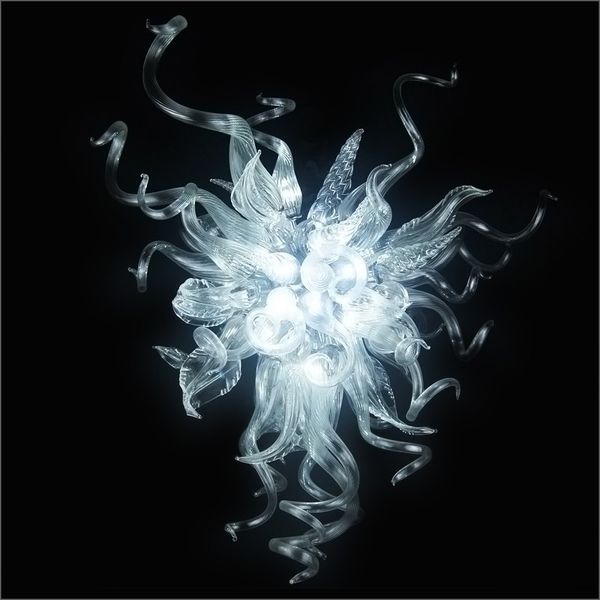 

china supplier hand blown glass chandeliers lightings flower designed blown glass chain pendant lamps for new house decoration