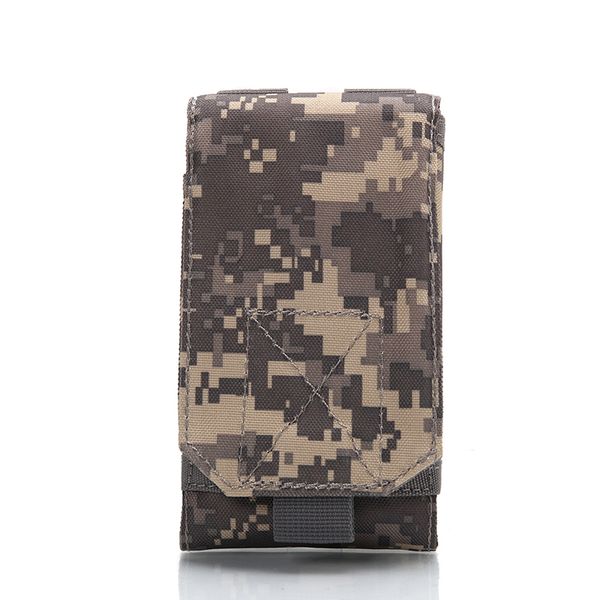 

outdoor tactical 1000d nylon mobile package phone bag molle army camo camouflage bag hook loop belt pouch