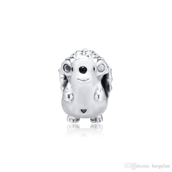 

2019 original 925 sterling silver jewelry nino the hedgehog charm beads fits european pandora bracelets necklace for women making, Bronze;silver