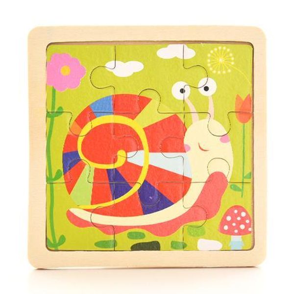 

19 styles wooden puzzle baby educational development training toys gifts set lot 9pcs