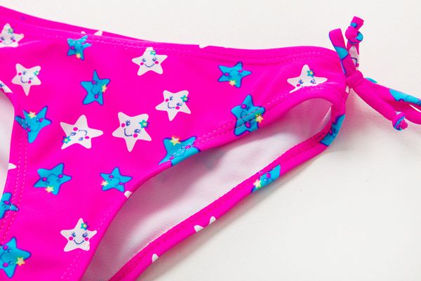 

1~7y toddler baby girls swimwear cute star girls swimsuit kids bikini set biquini infantil kids beach wear-st109