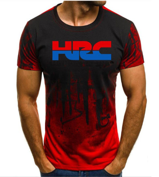 

2020 men print repsol hrc race motorcycle modified t-shirt summer 100% cotton short-sleeved tshirt u