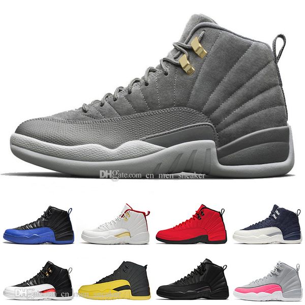 

Wholesale 12 12s Dark Grey WNTR mens basketball shoes Chinese New Year Gamma Blue Michigan Bumblebee men sports designer trainers sneakers