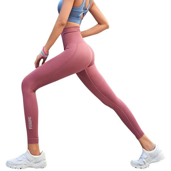 

2019 new yoga clothes pants female high waist hip elastic fitness pants tights running quick-drying sports pants -sayp004, White;red