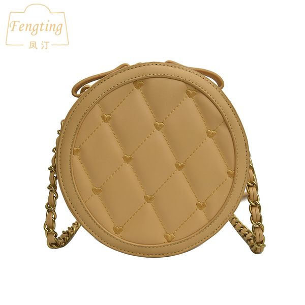 

women mini clutch bag round bags solid color plaid shoulder handbags women small crossbody bags purses ftb130
