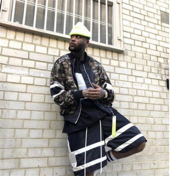 

19ss daniel patrick designer short pants panelled black trousers casual male apparel, White;black