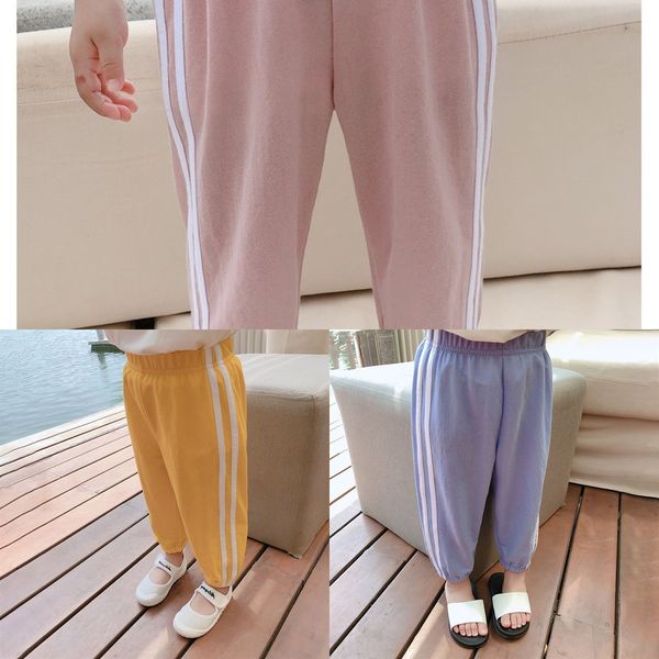

fumei 2020 girls children's wear sports anti-mosquito anti-mosquito thin children's sports pants baby pants fashion, Blue