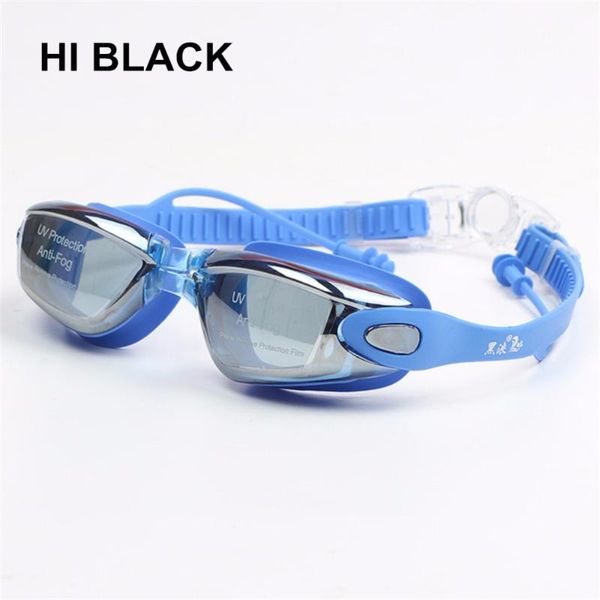

professional swimming glasses with earplug for men women silicone myopia swimming goggles diopter sports eyewear anti-fog uv
