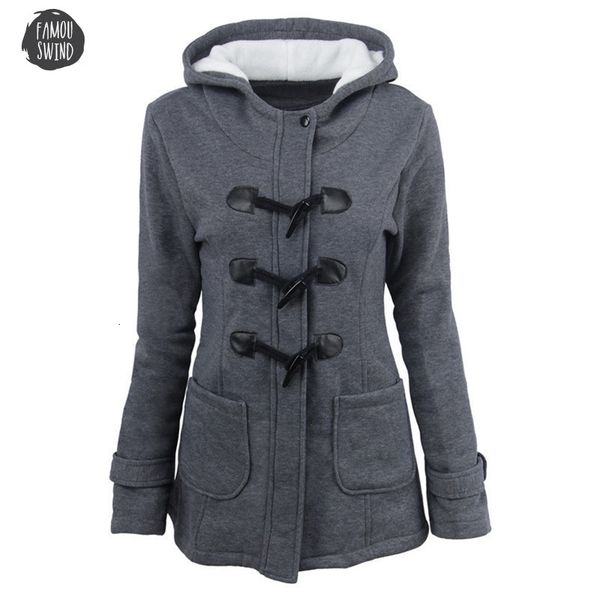 

parkas wool conventional female women new outwear mixed horn skin winter coat cotton winter jackets for women parkas for women, Black