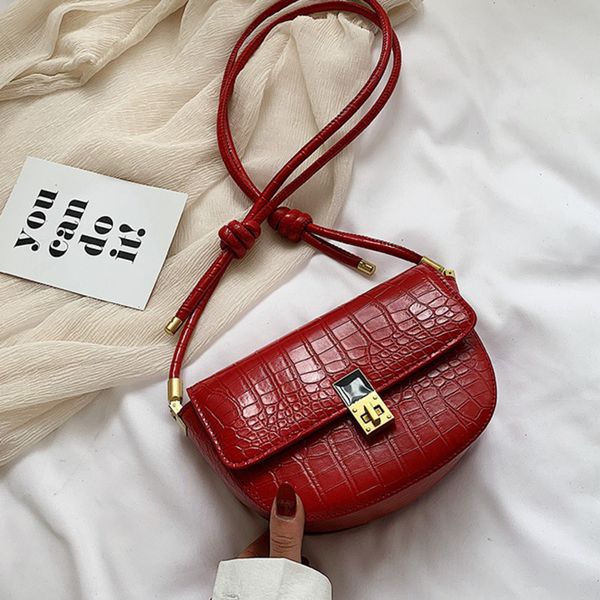 

female vintage pu leather crossbody bag for women 2020 alligator shoulder messenger bag ladie hand sling handbag