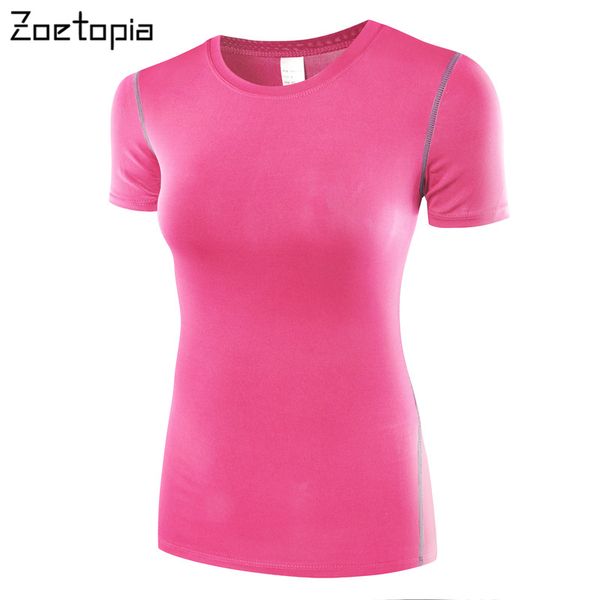 

professional t-shirts for women fitness running sports short-sleeved quick drying tees jogging exercises yoga tank jerseys, White;red