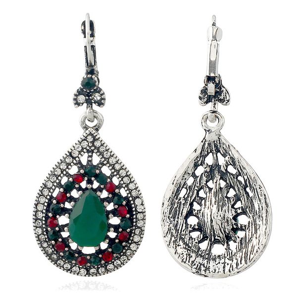 

wholesale- and american bohemian jewelry retro water drop earrings earrings, Golden