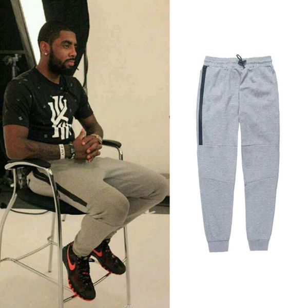 

tech fleece sport pants space cotton trousers men tracksuit bottoms mens joggers tech fleece camo running pants 2 colors a001, Black