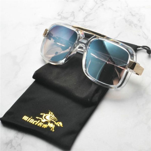 

2019 men oversized sunglasses women big transparent frame square shades vintage gradient sun glasses female driving goggles nx finmp