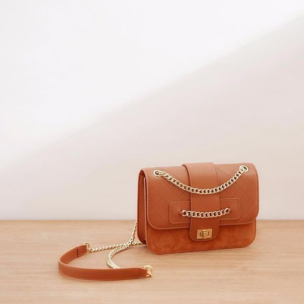 

genuine leather handbag shoulder bags diamond lattice chain woman package new pattern 2019 fashion messenger small real designer tote best