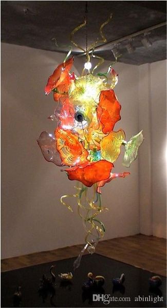 

Large Size Top CE/UL Certificate Blown Murano Glass Art Deco Crystal LED Chandelier Fancy Decorative Lighting Fixture