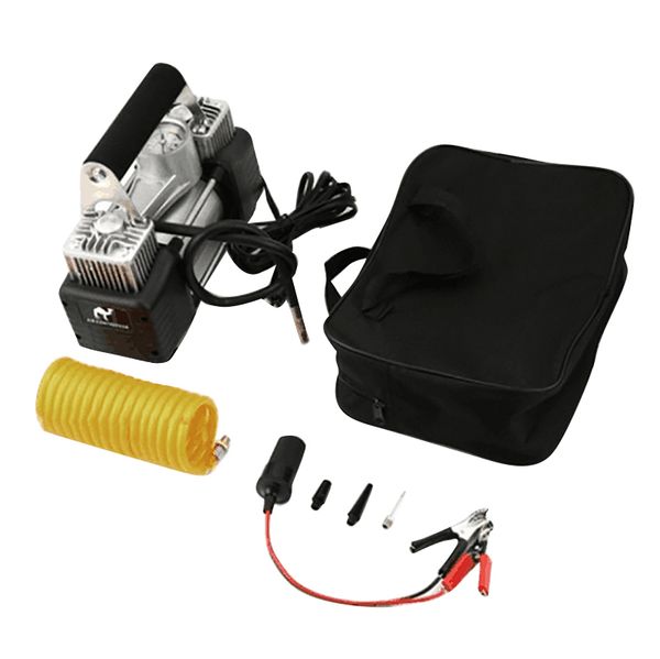 

12v 150psi double-cylinder car inflatable pump air compressor tire inflator tool