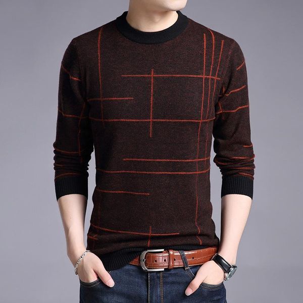 

new arrival men sweater winter knitted casual computer knitted o-neck pullovers striped fashion size s  l xl xxl xxxl, White;black