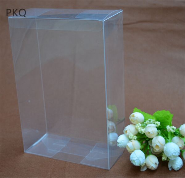 

30pcs 2x15x18cm large present box transparent gift packing box clear pvc display boxes christmas favors