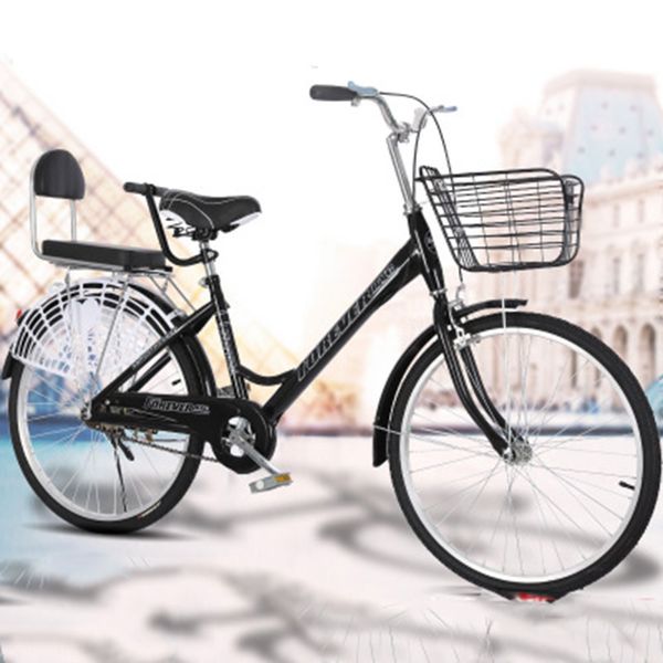 

24-inch bicycle men and women variable speed commuter bike city retro portable step princess student