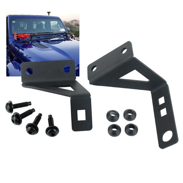 

high lift jack mount kit hood/door hinge bracket for wrangler jk jl 2007-2019