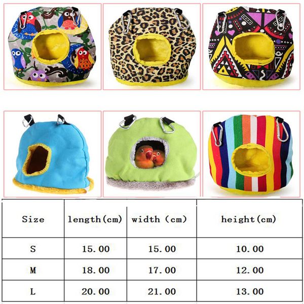 

плюшевый parrot nest hammock теплый удобный parrot cave house висячего birds свинг спящей кровать теплых pet bird cage сад