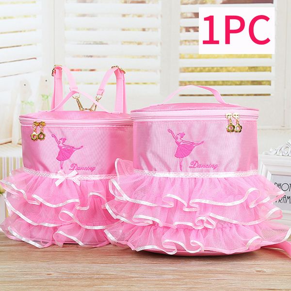 

студенты ruffled симпатичные детские рюкзак lace вышитые девушки балета танец сумка принцесса моды сумки плеча многоуровневое балерина, Black;red