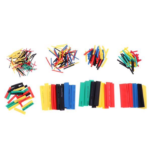 

328 pieces heat shrink tubing sleeve wire wrap tube 2:1 assortment kit