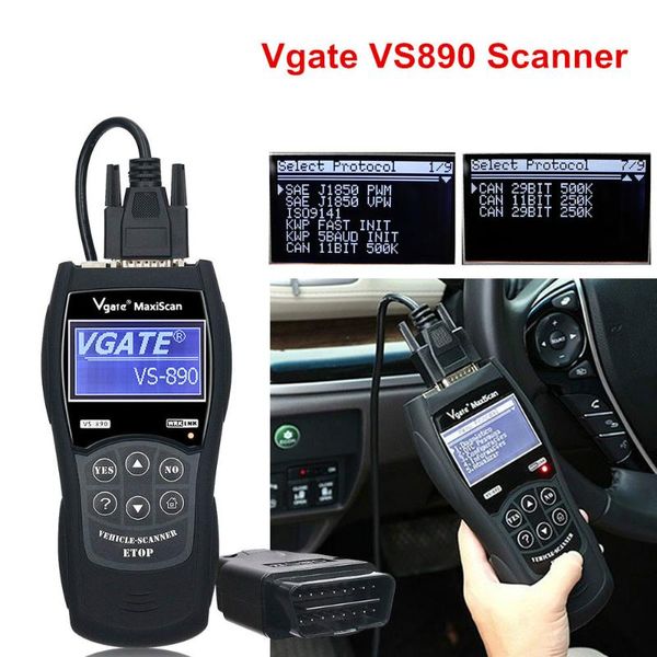 

vgate vs890 car diagnostic scanner obd2 auto code reader maxiscan vs 890 vs890s obdii scanner vs-890 automotive scan tool
