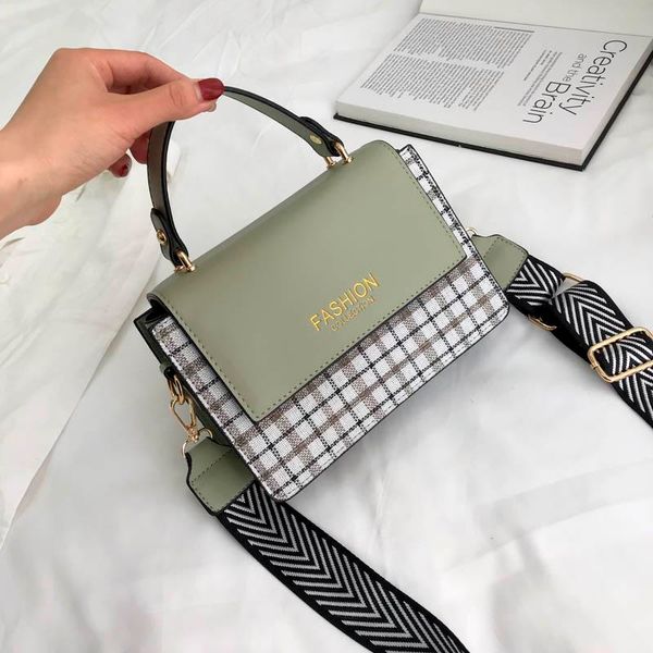 

designer-women handbags plaid fashion lady shoulder bags wide shoulder strap women plaid messenger bags jiaji/4