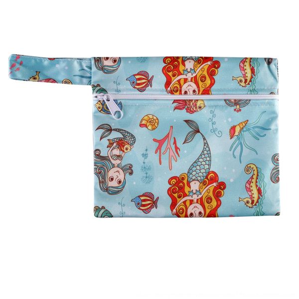 

waterproof diaper storage digital diaper cartoon storage bag baby stroller bag random delivery