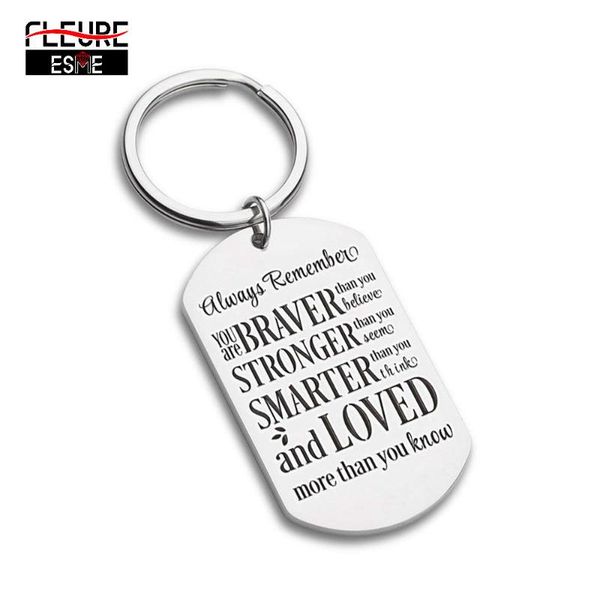 

keychains 2021 fashion key chains graduation birthday jewerly gift for student women men friends teen girls boys family ring, Silver