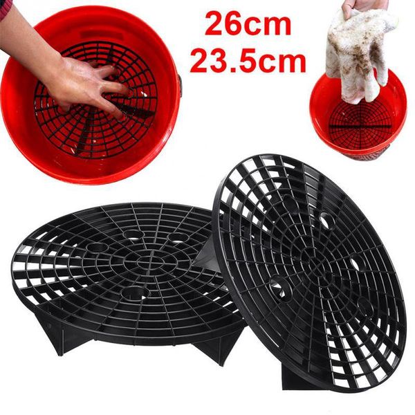 

car wash grit guard insert washboard water bucket scratch dirt filter car cleaning tool wash accessories 23.5cm/26cm r10