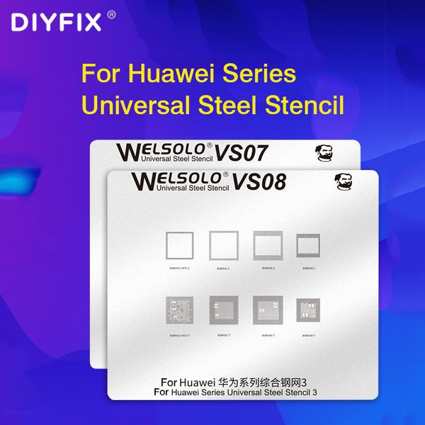 

diyfix vs06-8 for huawei series tin plant stencil steel network high temperature motherboard chip repair tool set