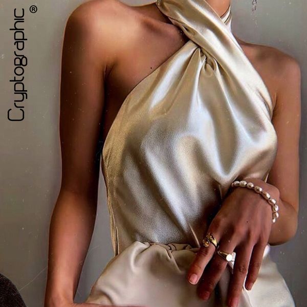 

cryptographic women long dresses satin halter backless solid bodycon dress sleeveless ladies party dresses vintage evening, Black;gray