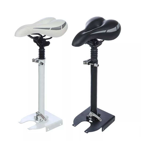 

adjustable height foldable seat saddle for mijia m365 electric scooter - white