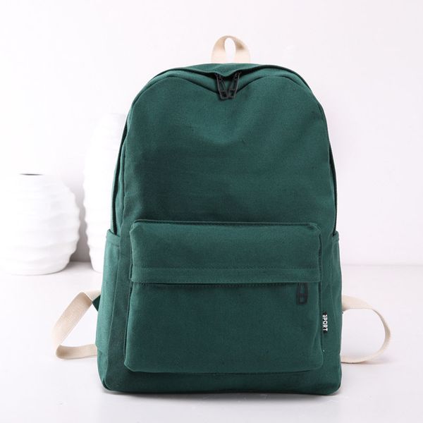 

ocardian bag women girls sthdent canvas preppy style shoulder bookbags pure color flowers bag school travel backpack a9
