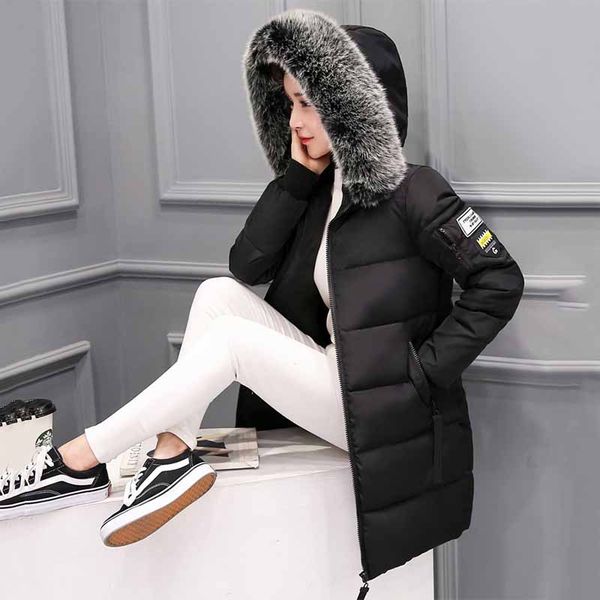 

nicesnowl осенне-зимняя распродажа женщины новый плюс размер мода хлопок вниз 2020 куртка длинные парки новые теплые куртки женские зимние п, Black