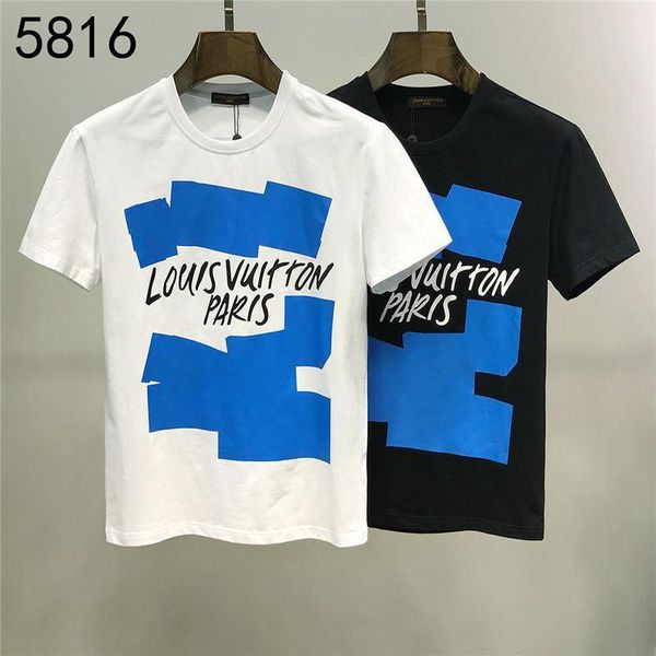

2020 designer summer 19 lv louis vuitton new arrival luxury tees mens womens clothing print t-shirts -3xl 5816, White
