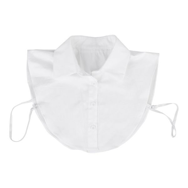 

women's detachable half shirt blouse collar white, Blue