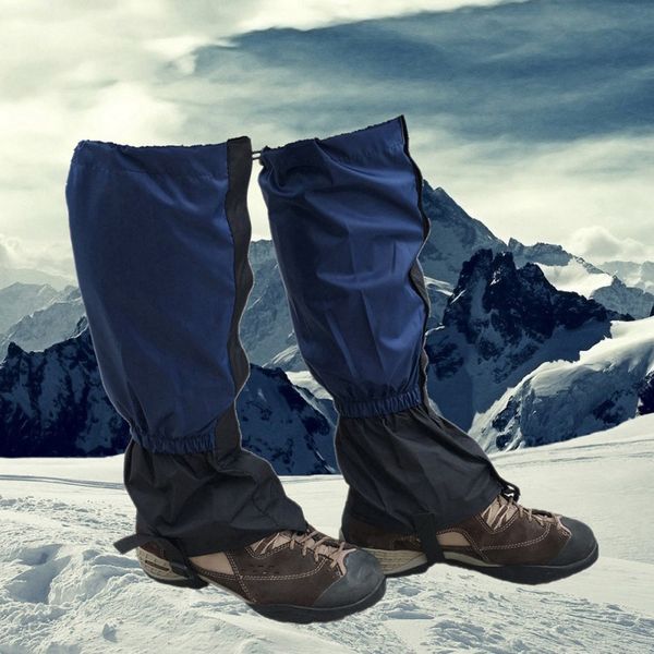 

waterproof leg cover camping hiking ski boot travel shoe snow hunting climbing gaiters windproof, Black