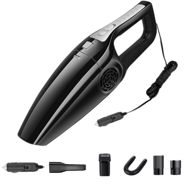 

mini 120w car vacuum cleaner 3600mbar suction wet & dry use power handheld portable vacuum black