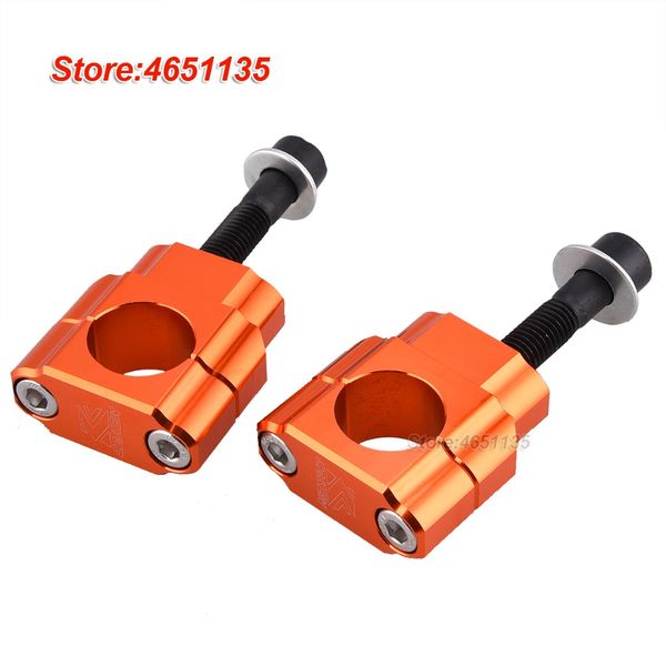 

28mm cnc billet handlebar mount clamp handle bar holder riser dirt pit bike m12 bolt orange