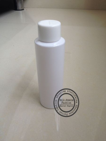 Frete Grátis PCS_Lot 100 ml de garrafas de plástico branco Maquiagem garrafa de água Pequenas garrafas vazias recipientes de cosméticos