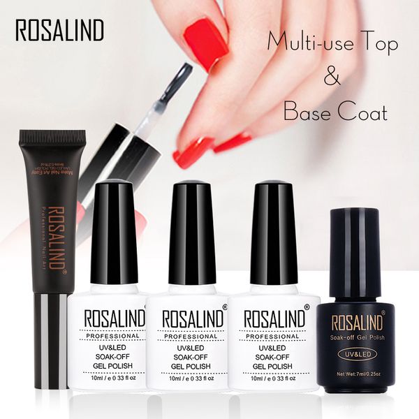 

rosalind multi-use & base coat gel 7ml & 8ml 10ml nail polish long-lasting nail art gel polish uv led soak-off lacquer