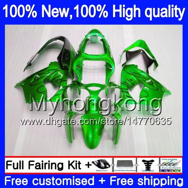 

body for kawasaki zx-9r zx900cc zx 9r 9 r 900 2000 2001 2002 2003 green black 216my.89 zx900 zx9 r 900cc zx9r 00 01 02 03 full fairing